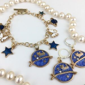 ✨GOLDEN KITTY BRACELET EARRINGS SET ✨